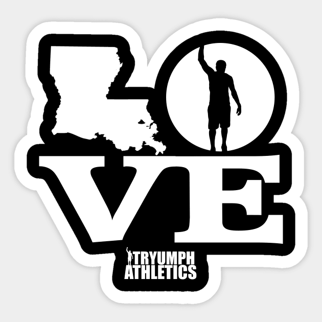 The Love Tee Sticker by tryumphathletics